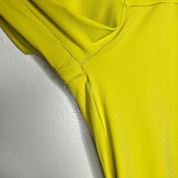 Offline by Aerie Real Me Smocked Leggings Large Green Rush Athletic Fitness New - Picture 9 of 13